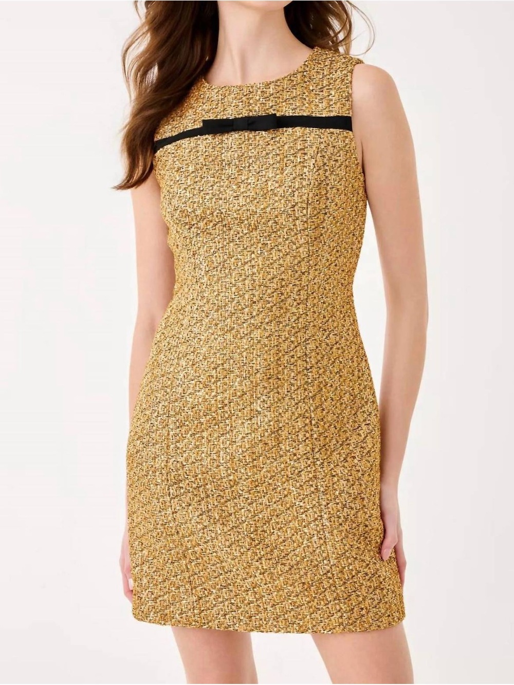 Lilly Pulitzer Gold Ritzy Boucle Shift Dress